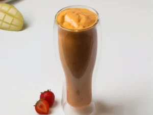 mango and strawberry juice